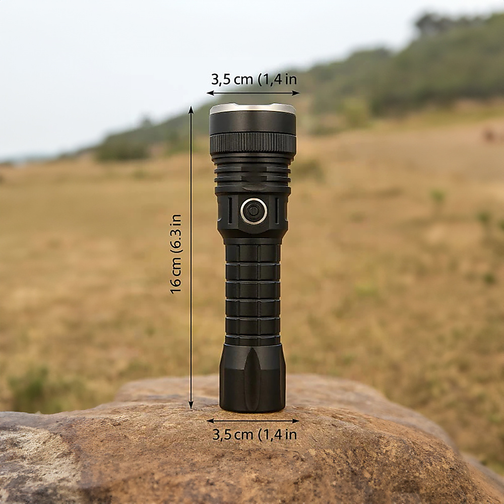 AKOVA P90 Japanese Giant Flashlight – Exceptional Lighting Power – Set Of 3