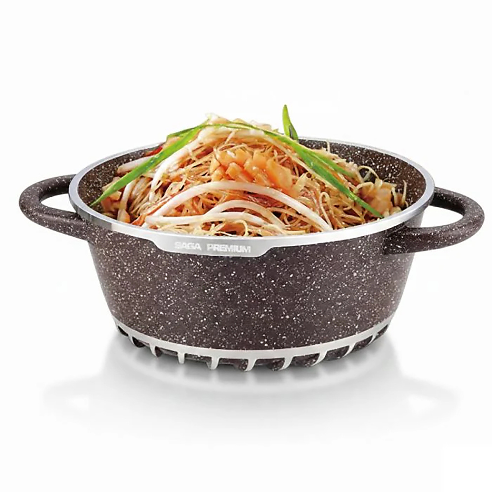 SAGA 17-Piece Granite Cookware Set