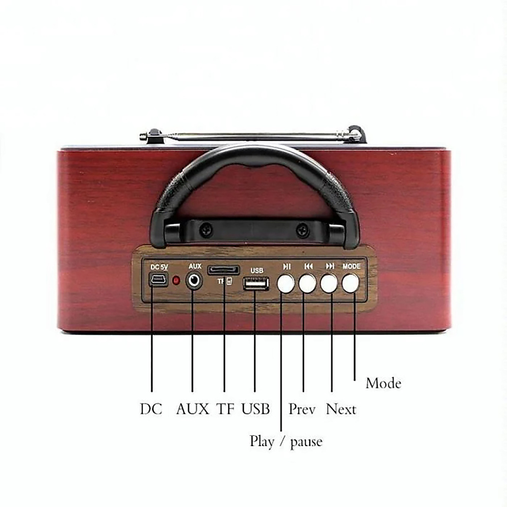 2-In-1 Bluetooth Radio And Speaker With Remote Control – Multicolor