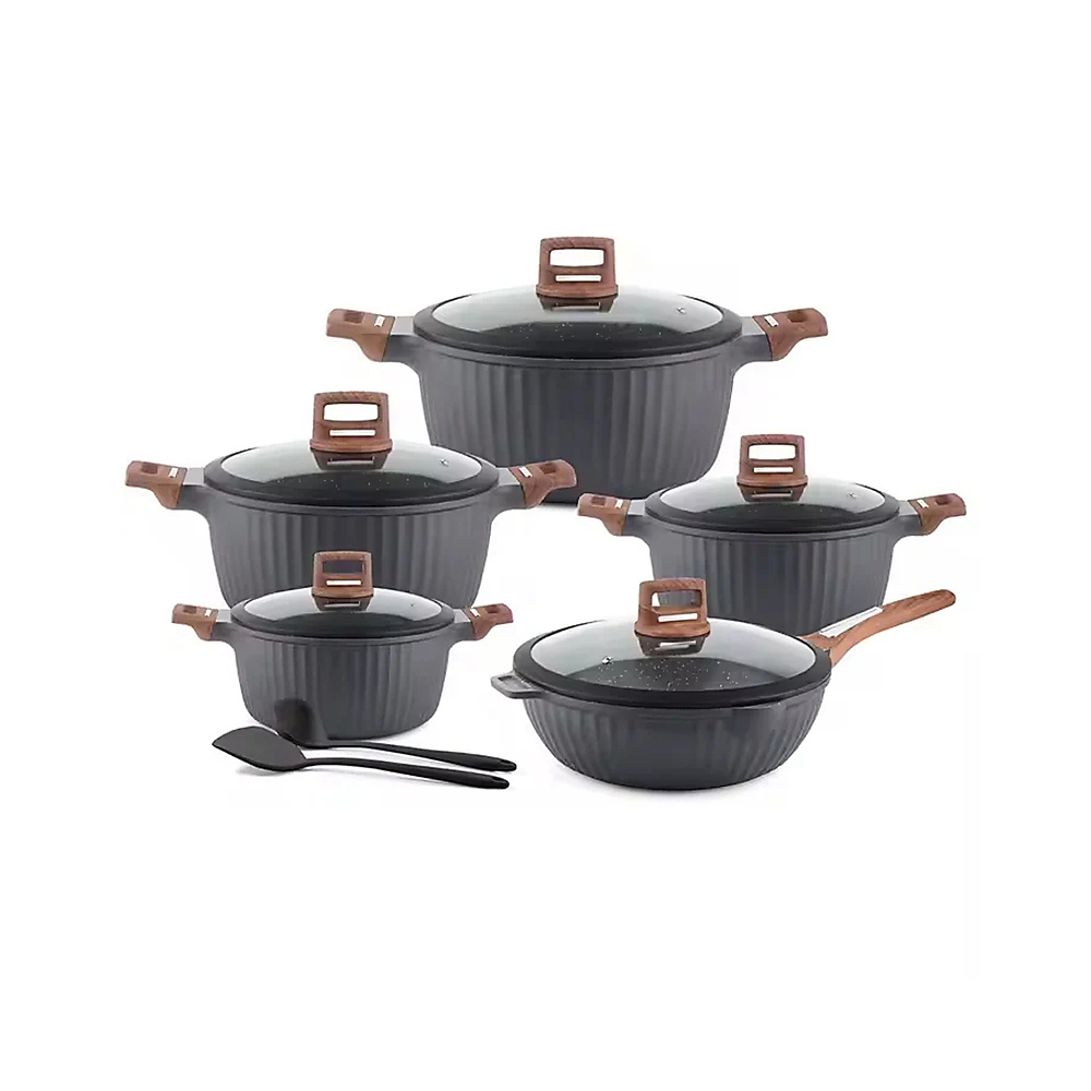 OSFE 12-Piece Non-Stick Granite Cookware Set
