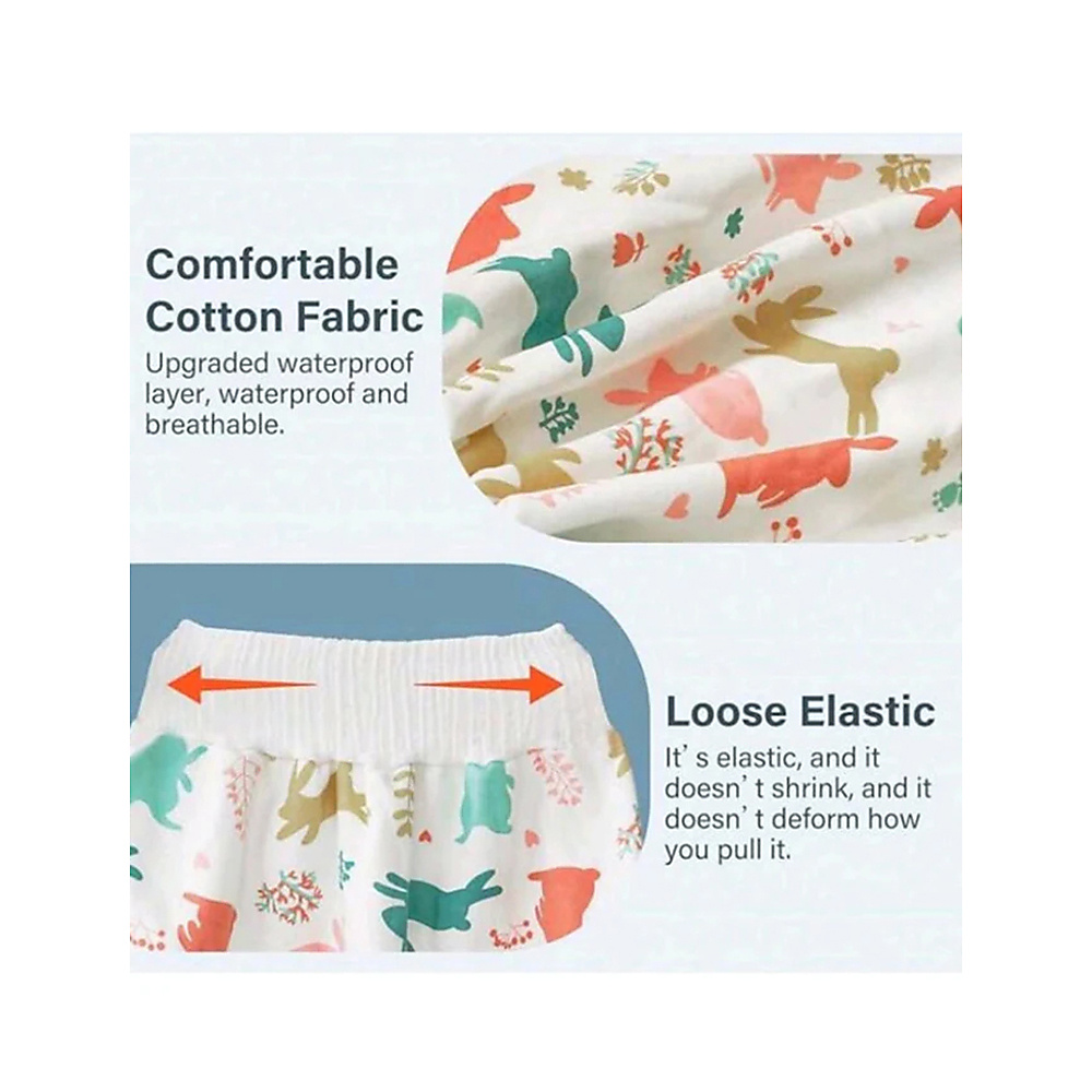 Waterproof Leak-Proof Reusable Training Pants For Kids, Soft And Comfortable Material, Suitable For