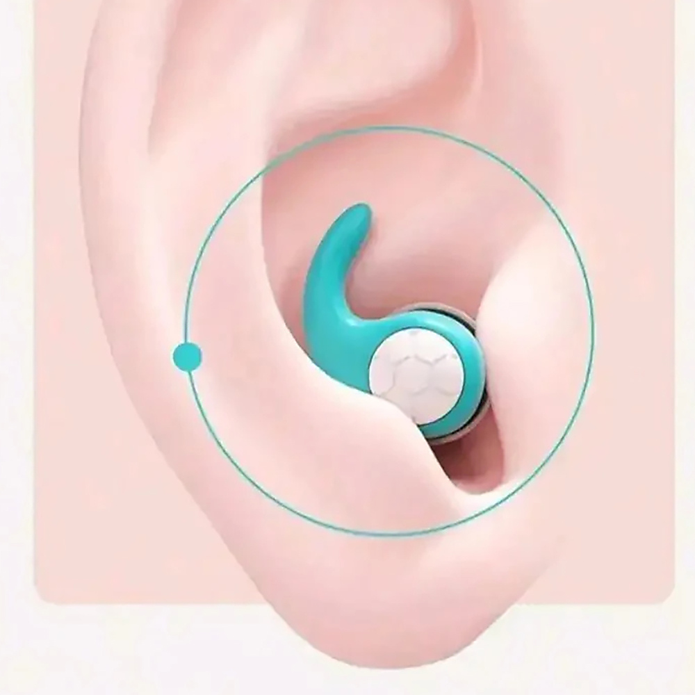 1 Pair Of Silicone Noise-Reducing Earplugs With Storage Case, Triple-Layer Silent Earplugs For Noise