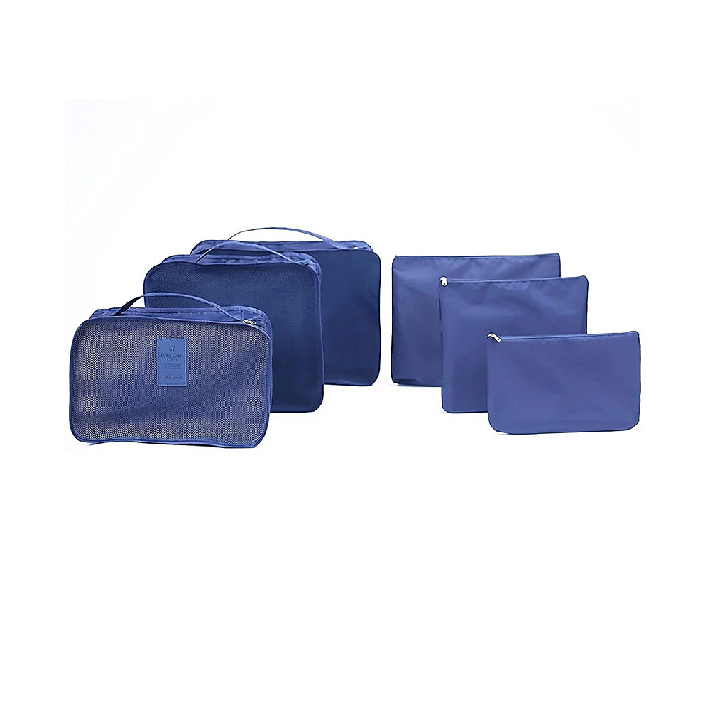 Travel Clothes Organizer Bags With Zipper – Set Of 6