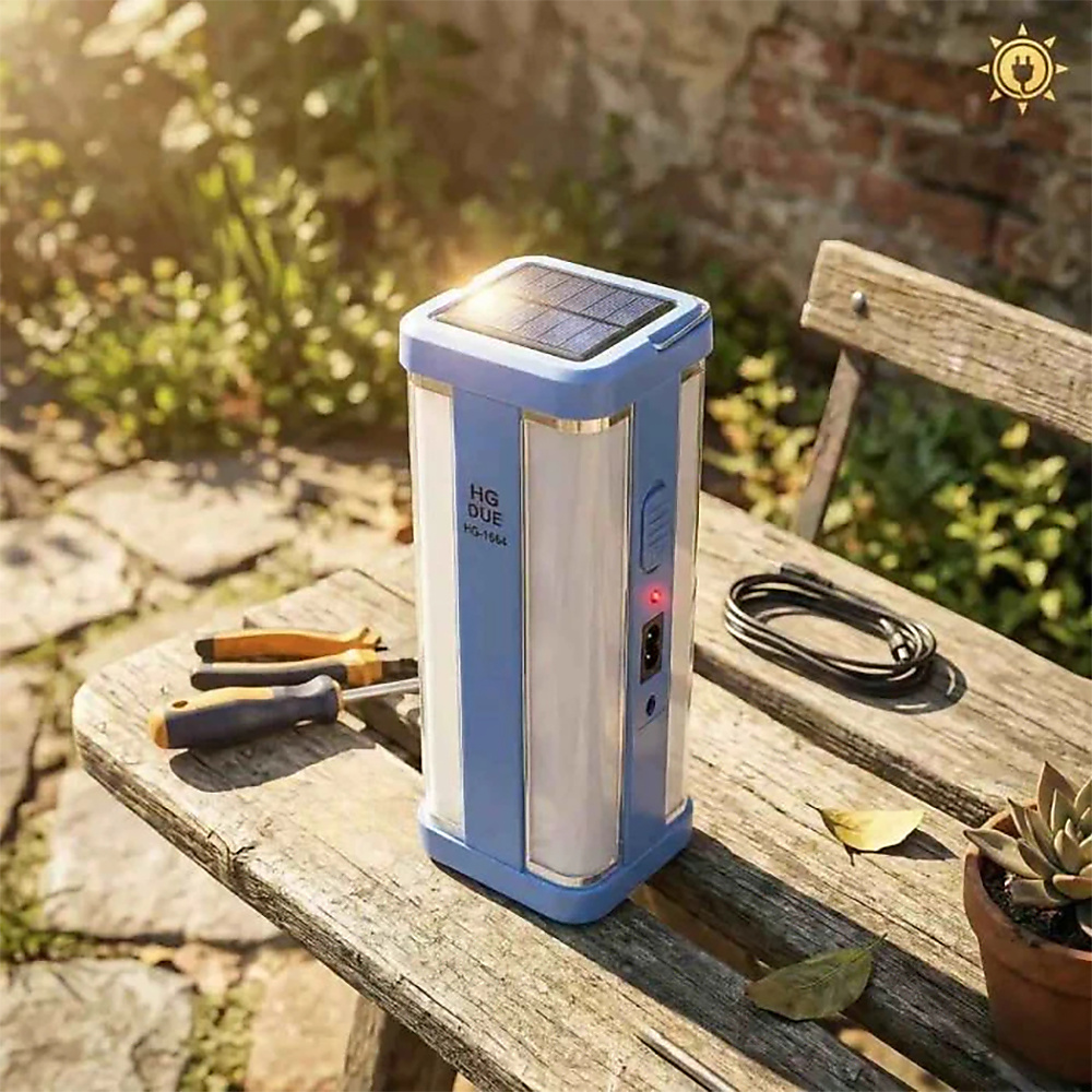 Portable Rechargeable Solar-Powered Handheld Flashlight – Set Of 3