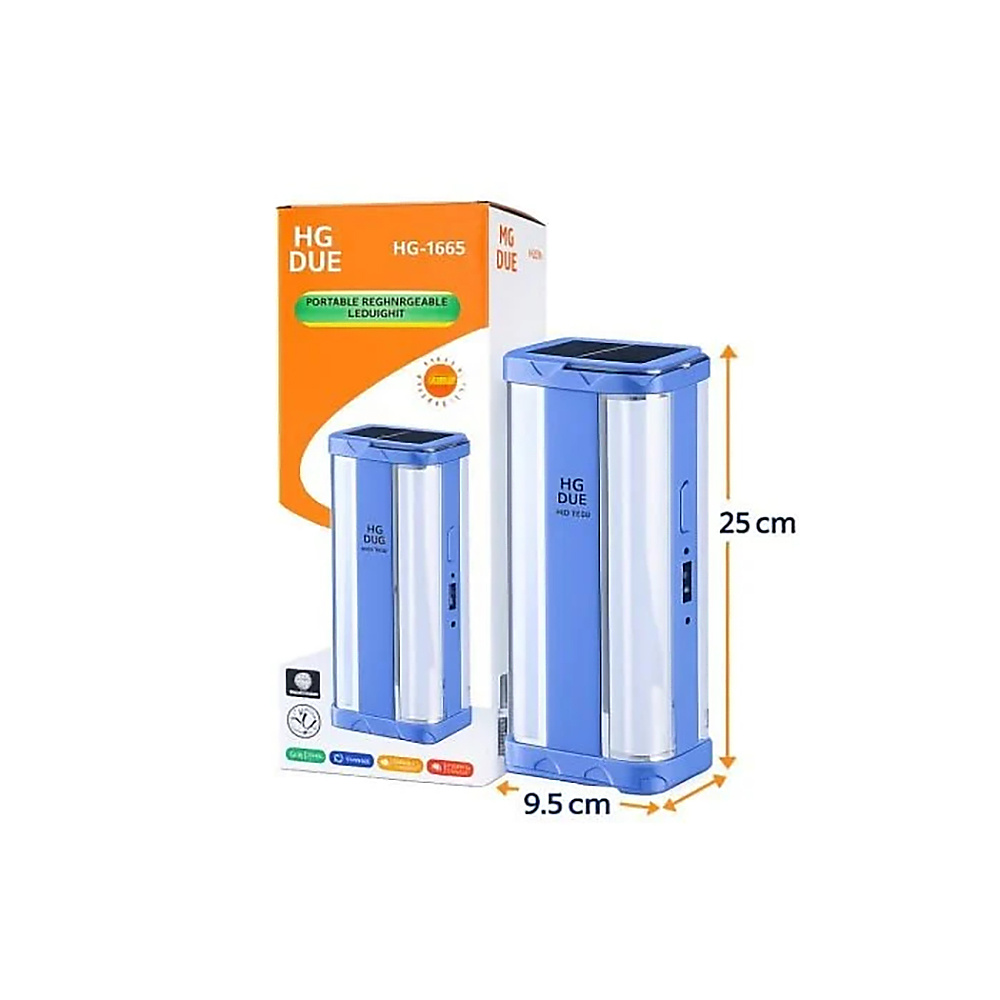 Portable Rechargeable Solar-Powered Flashlight – Set Of 3 (HG-1665)