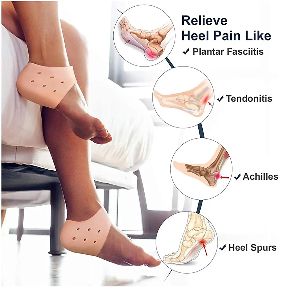 Medical Silicone Heel Protector For Cracked Heels