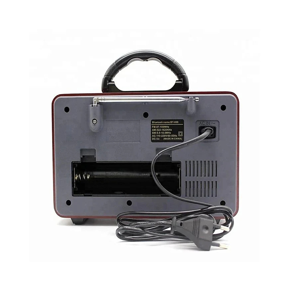 2-In-1 Bluetooth Radio And Speaker With Remote Control – Multicolor