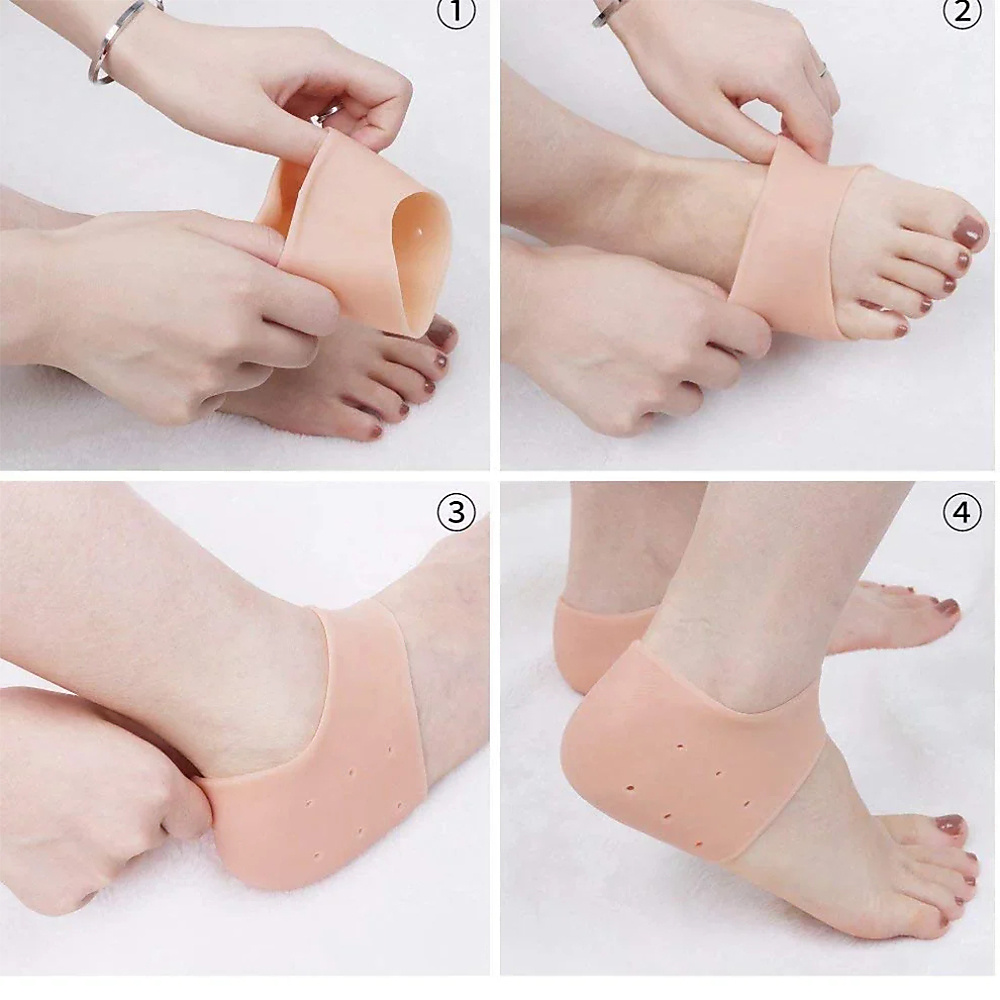 Medical Silicone Heel Protector For Cracked Heels