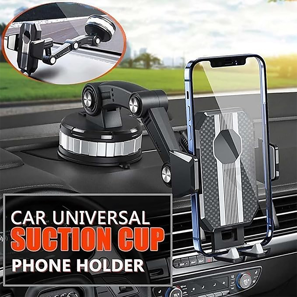 Car Phone Holder With Suction Cup Base