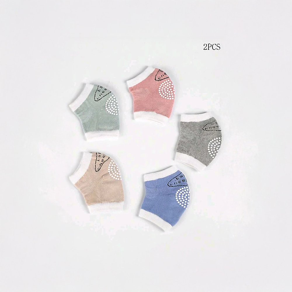 2-Piece Kids Knee And Elbow Pads, Padded Anti-Slip Knee Protection For Infants And Toddlers