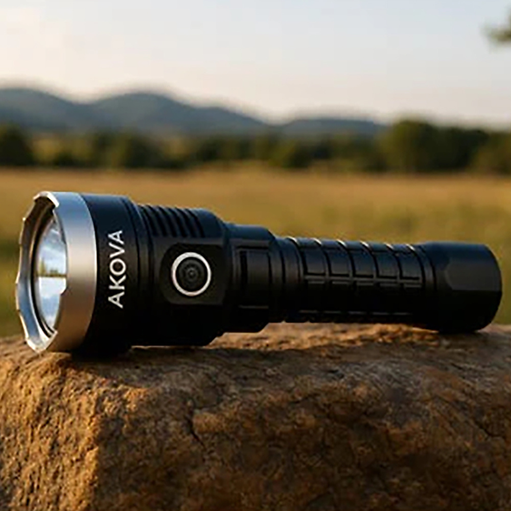 AKOVA P90 Japanese Giant Flashlight – Exceptional Lighting Power – Set Of 3