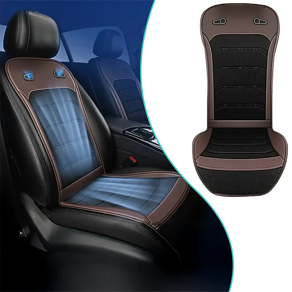 12V Cool Summer Car Seat Cushion With Fast-Inflation Ventilation Fan For Car (Summer Fan)
