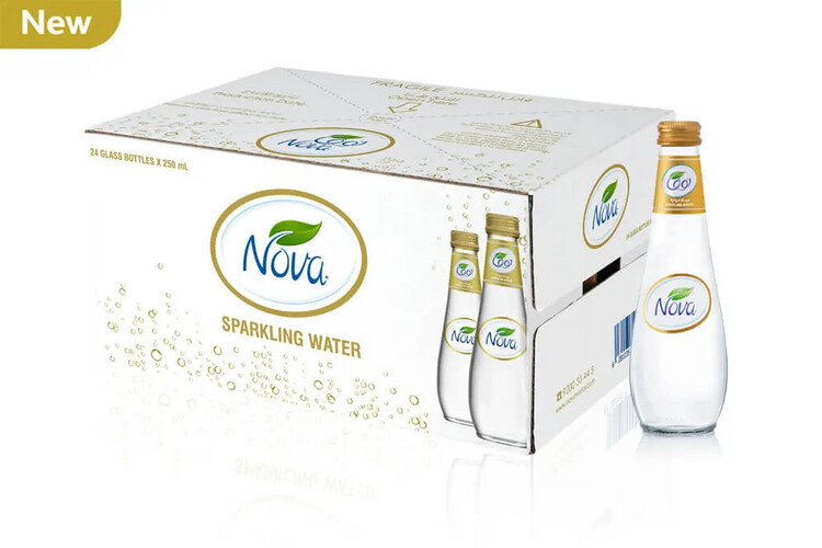 Nova Sparkling Water glass 24 Pcs 250 ml
