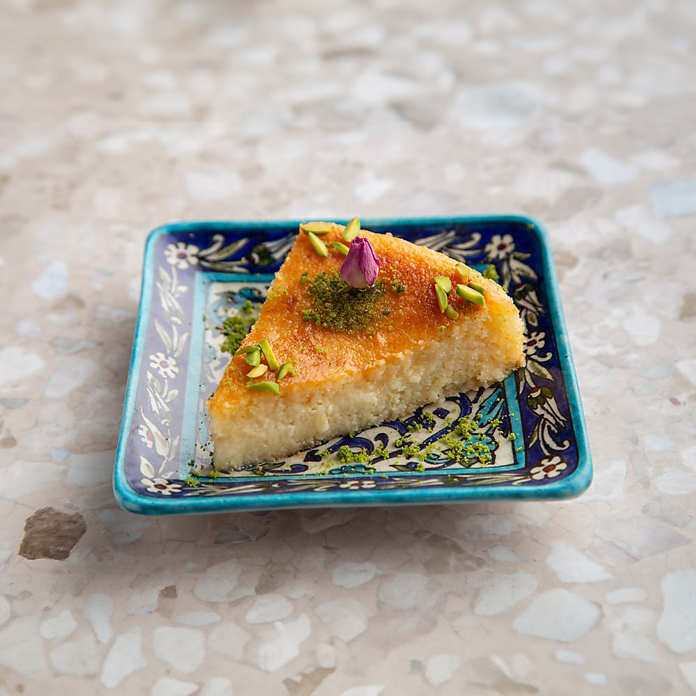 Traditional basbousa