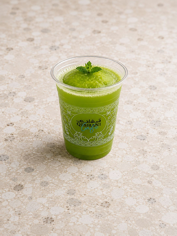 🍏🍃 عصير التفاح الأخضر بالنعناع