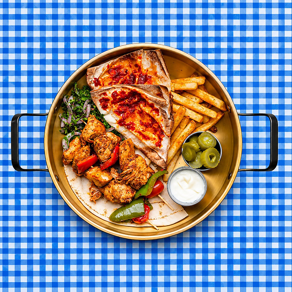 Damascene Taouk Plate