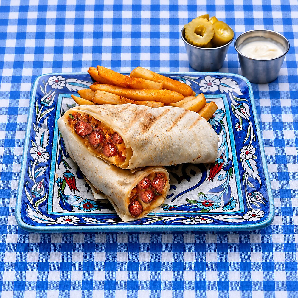 Makanek & Batata Harra Sandwich