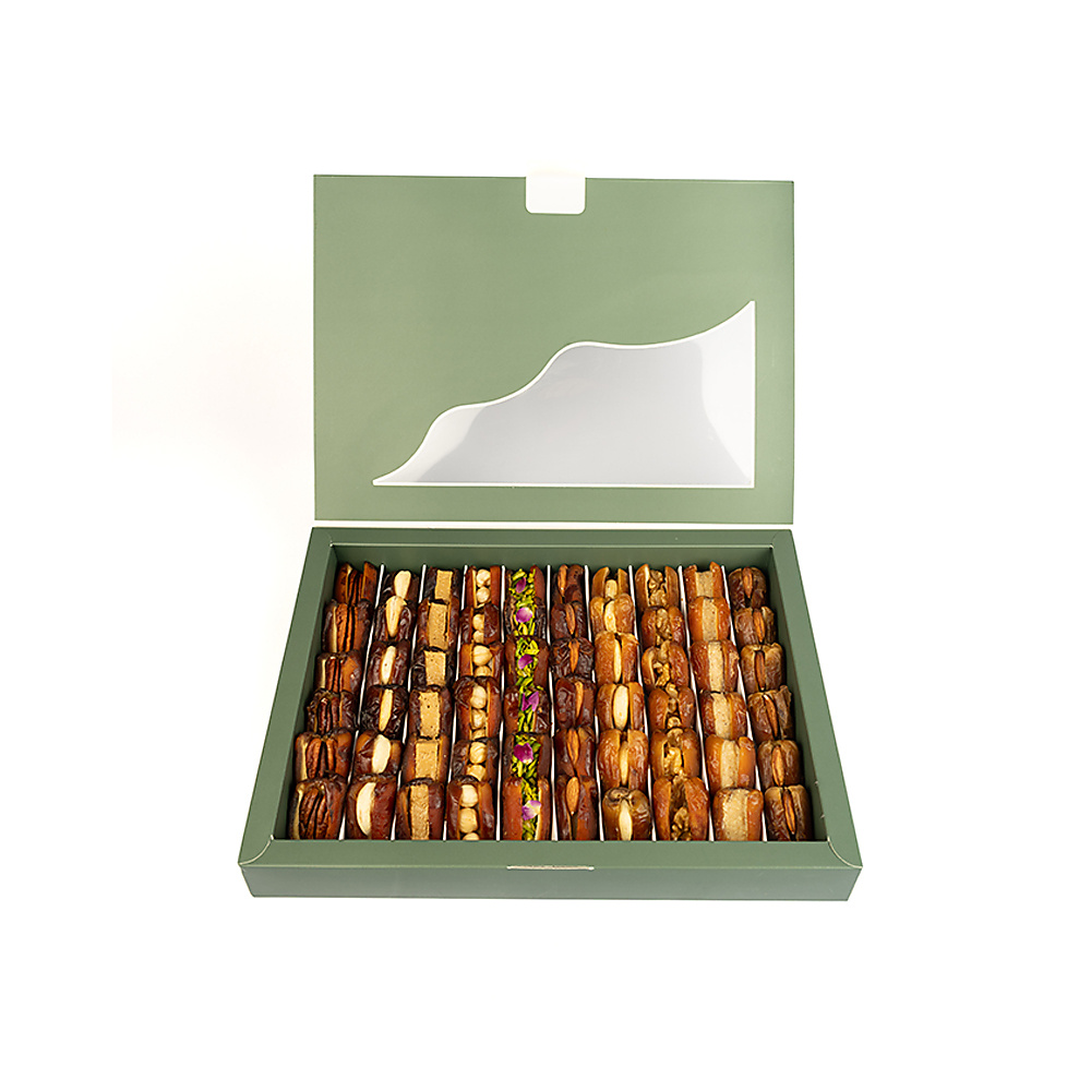 Ameed Dates – Dates With Nuts Mix Paper Box 1 kg