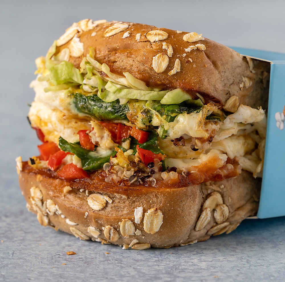 هيلثي ساندوتش مع بياض البيض