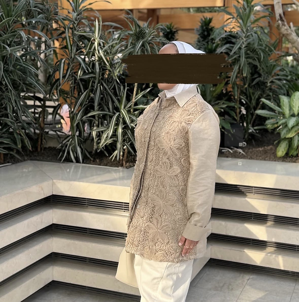 Beige Linen Lace Shirt
