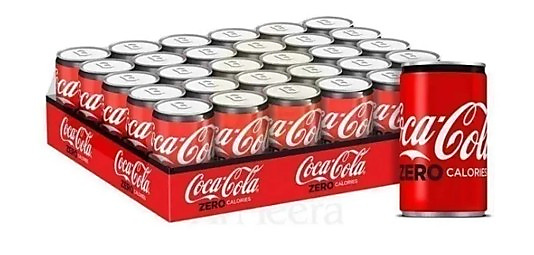 كوكاكولا زيرو علبة 30 حبة 150 مل