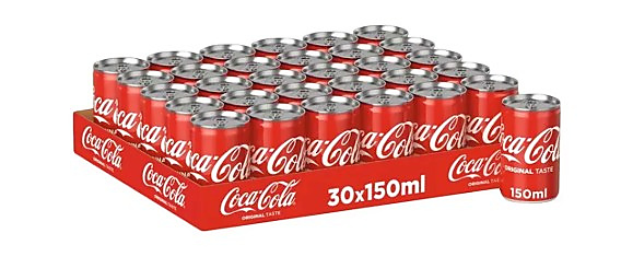 علبة كوكاكولا 30 حبة 150 مل