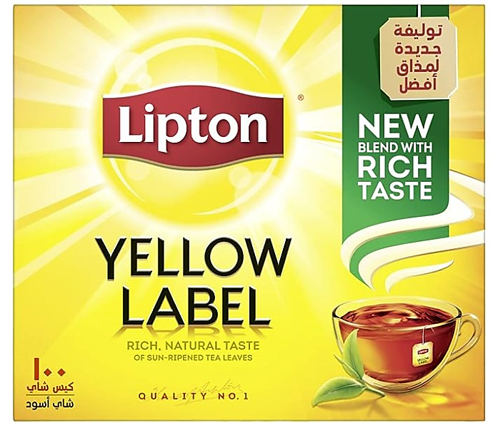 شاي ليبتون يلو ليبل 100 كيس عرض خاص