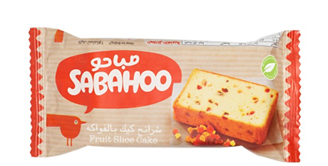 صباحو شريحة كيك بالفواكه 90 غ