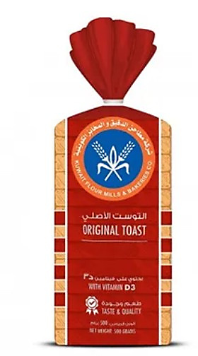 التوست الاصلي يحتوي على فيتامين د3 500غ