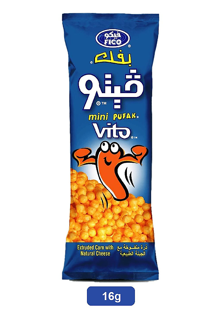 فيكو ميني فيتو نفخ الذرة بالجبن 15غم