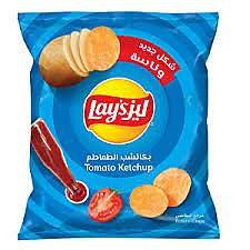 ليز رقائق البطاطس بالكاتشب 25 جم