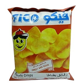 فيكو رقائق بطاط بطعم حامض حلو 15غ