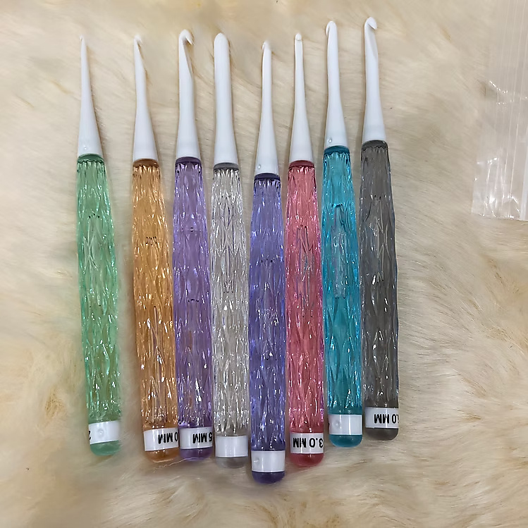 Set of 8 candy color crochet hooks