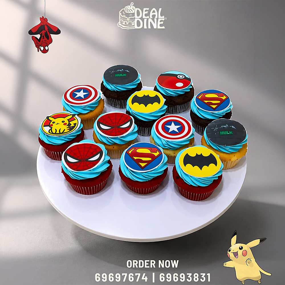 Superheroes Special Cupcake