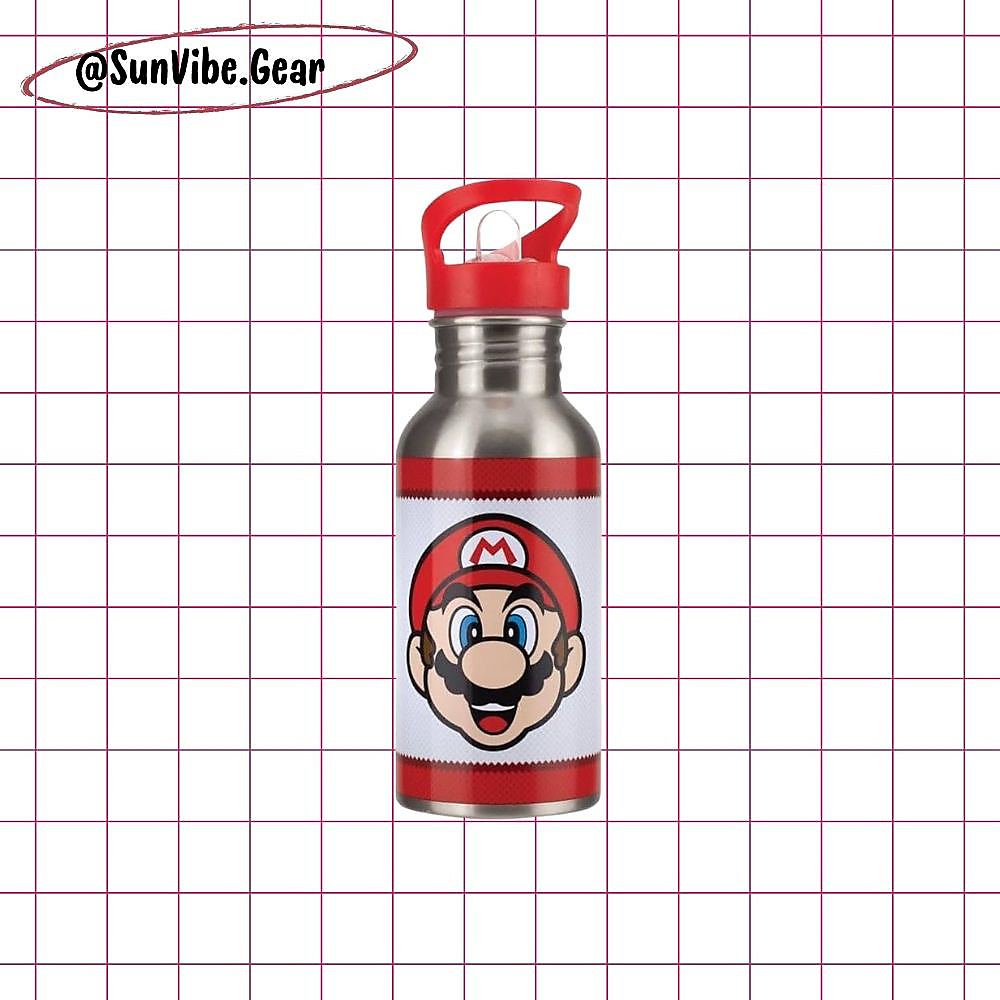 مطرة ماء للأطفال سوبر ماريو ستانلس ستيل