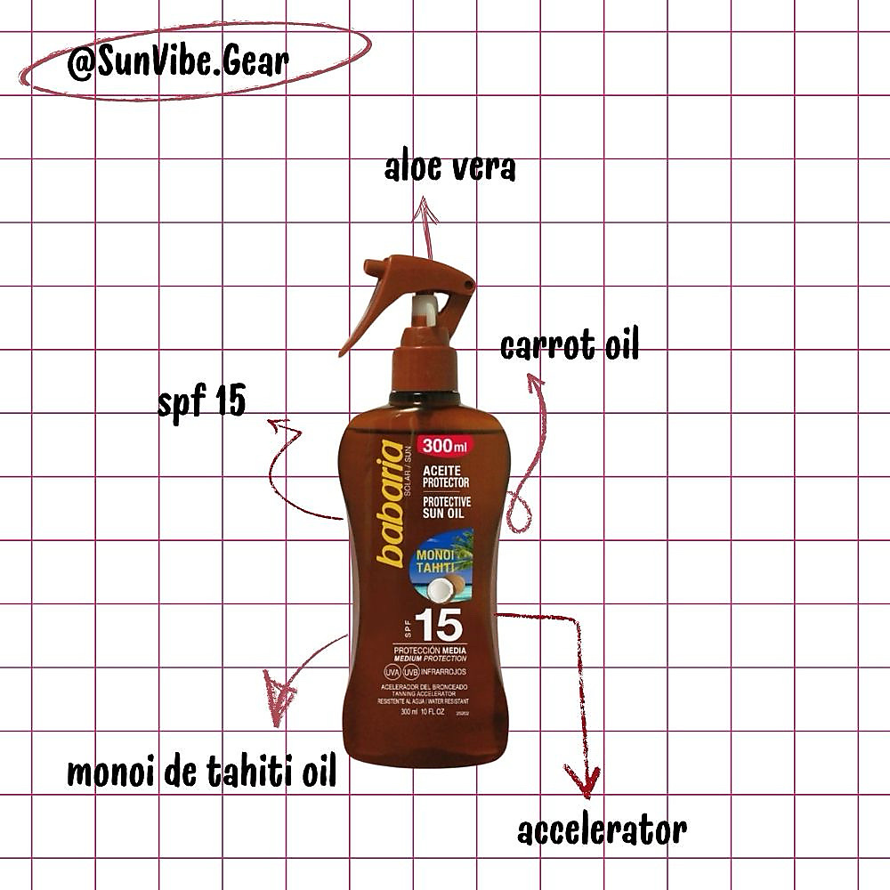 زيت باباريا مونوي تاهيتي SPF 15