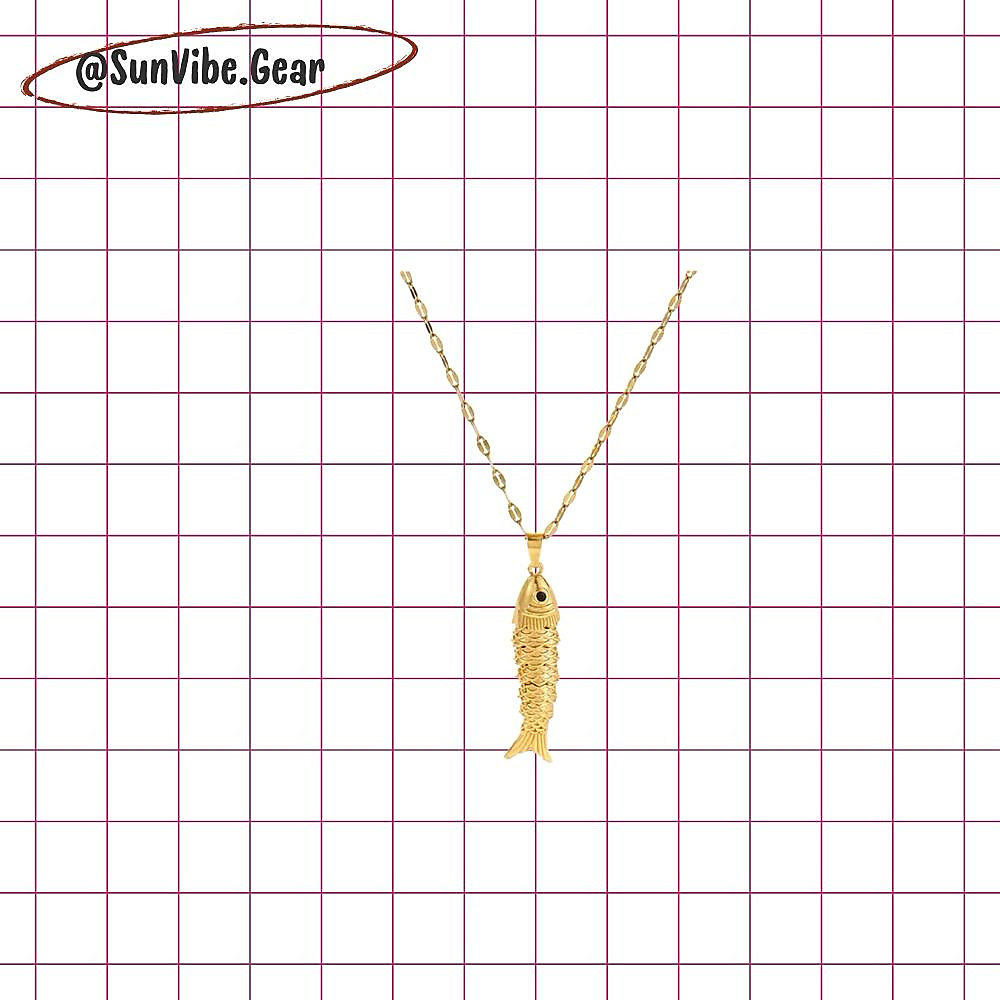 golden fish necklaces