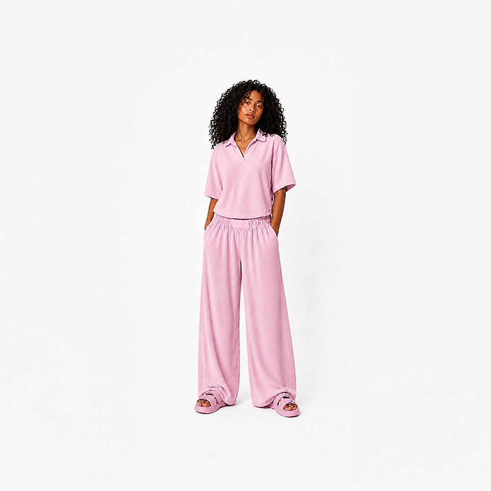 Light Pink Purple Soft Towel Women Set