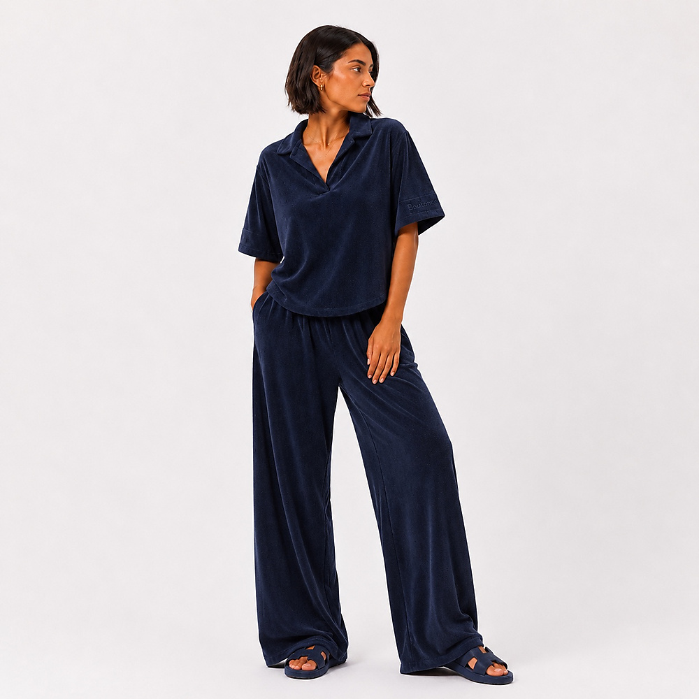 navy towel set