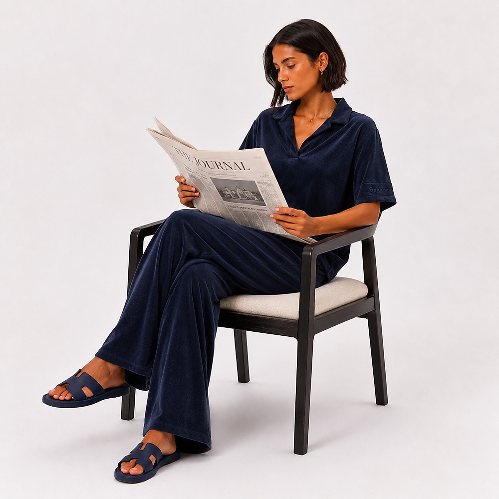 navy towel set