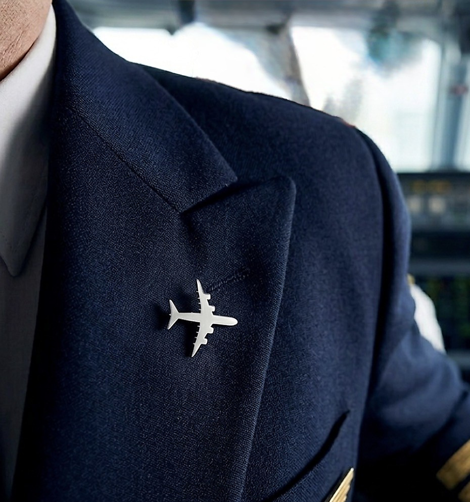 Airplane brooch
