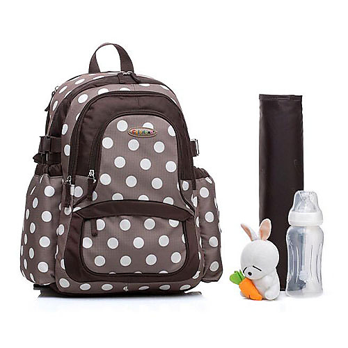 Colorland Diaper Backbag (Beige polka)