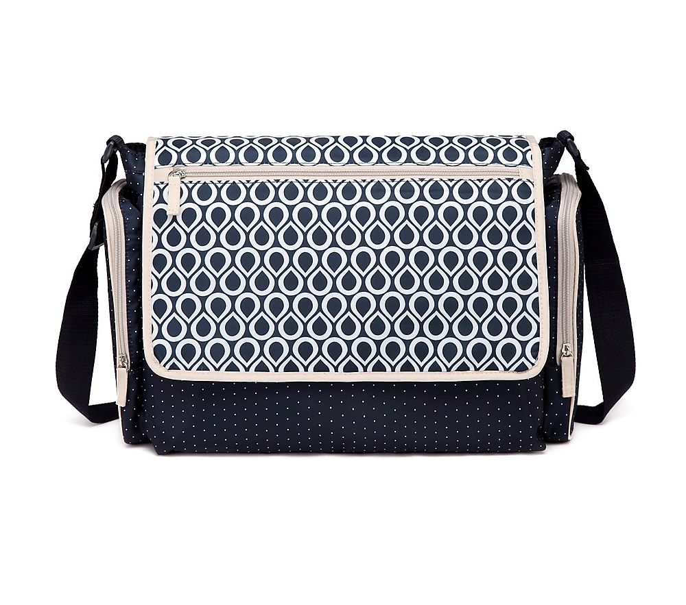 colorland shoulder diaper bag (Blue\white)