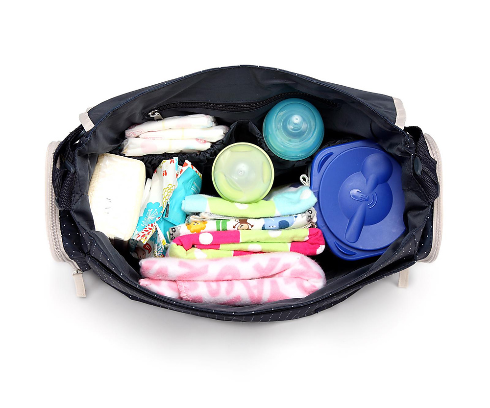 colorland shoulder diaper bag (Blue\white)