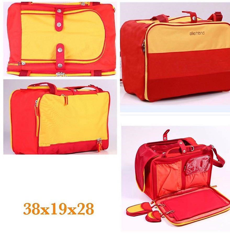 Allerhand shoulder diaper bag (Red\yellow)