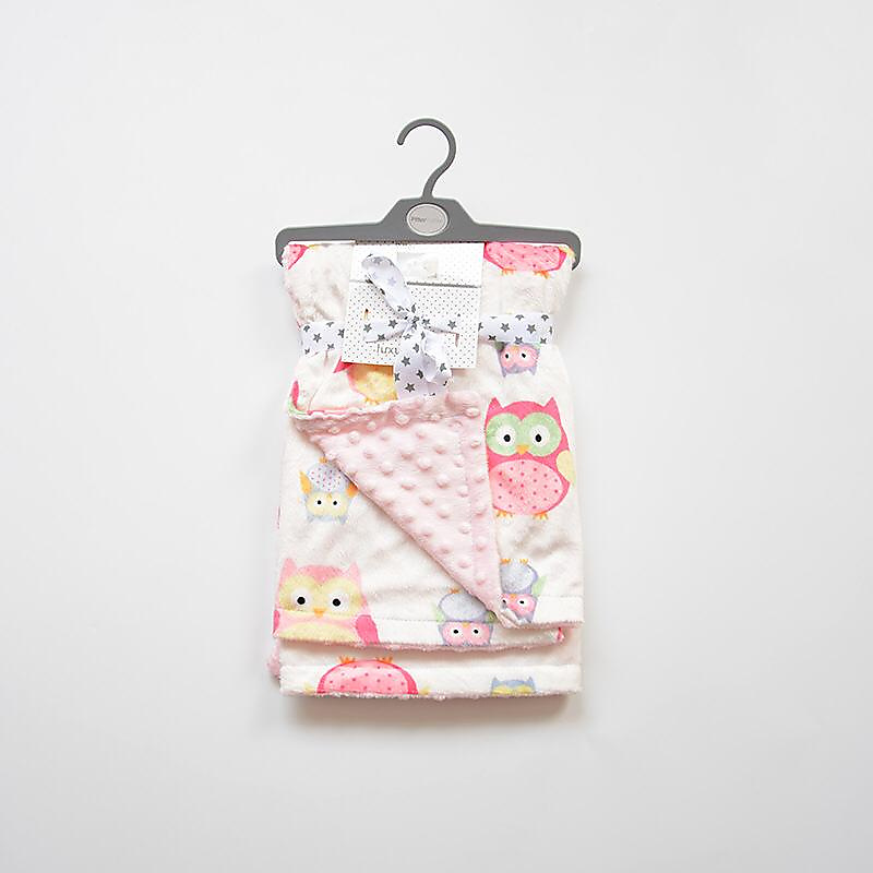 Blanket Pink Owl