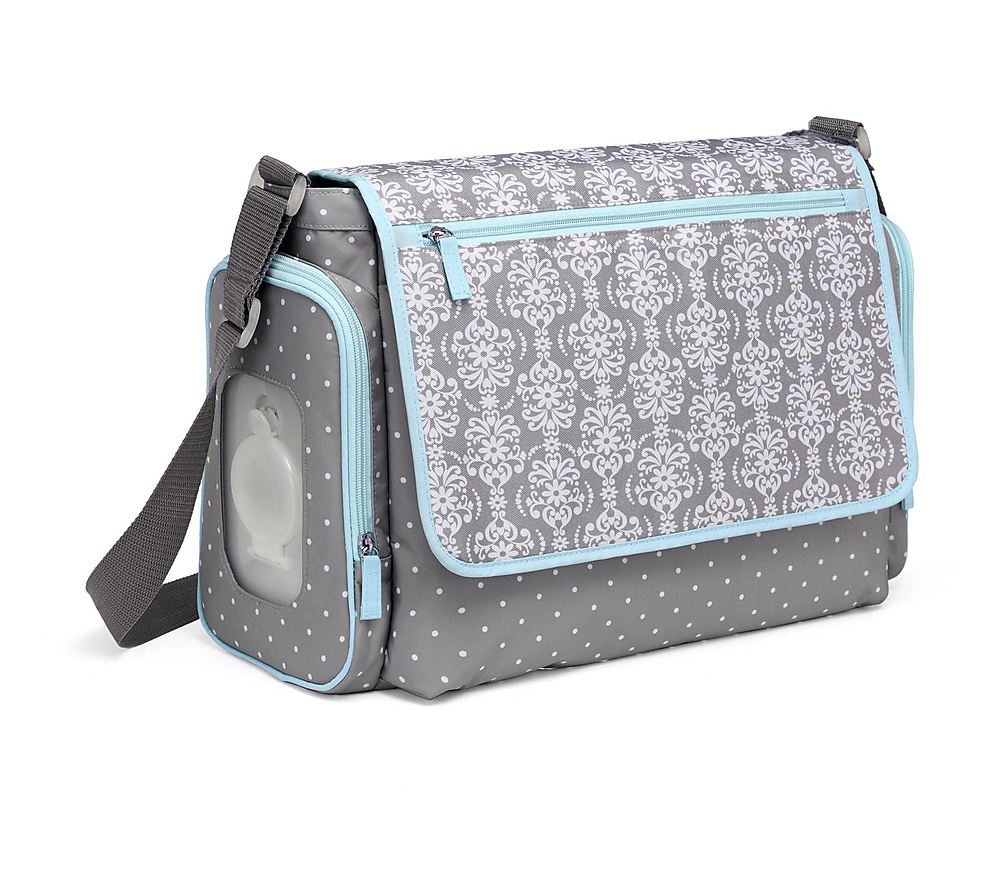 colorland shoulder diaper bag (Grey\Tiffani)