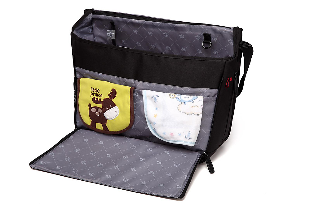 Black Cross Shoulder diaper bag
