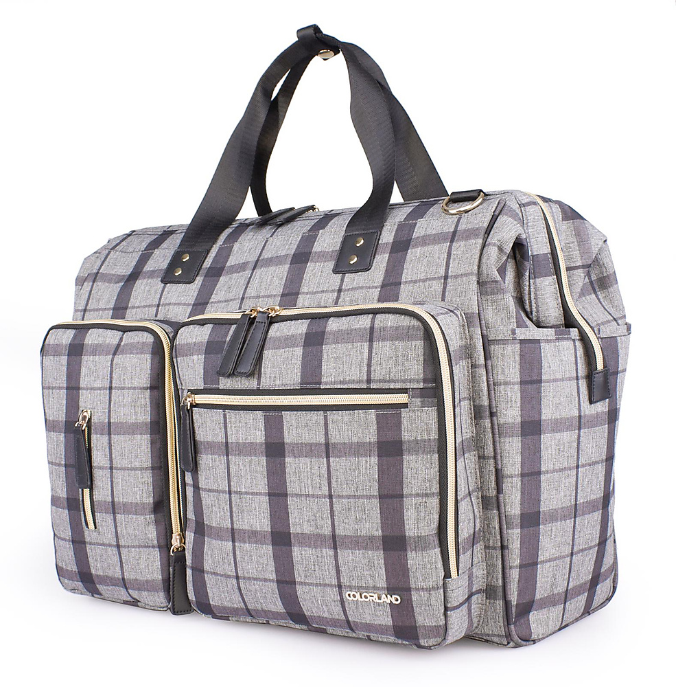 hospital bag plaid