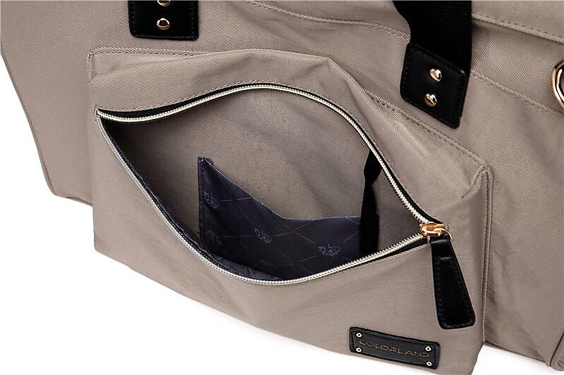 colorland shoulder diaper bag (Beige)